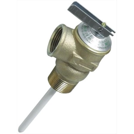 Camco 10471.75 In. Temperature And Pressure Relief Valve With 4 In. Epoxy-Coated Probe CA321946